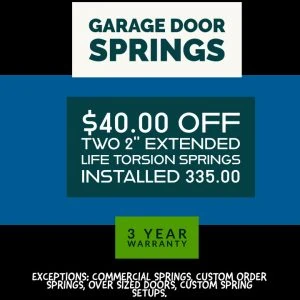 garage door spring repair coupon